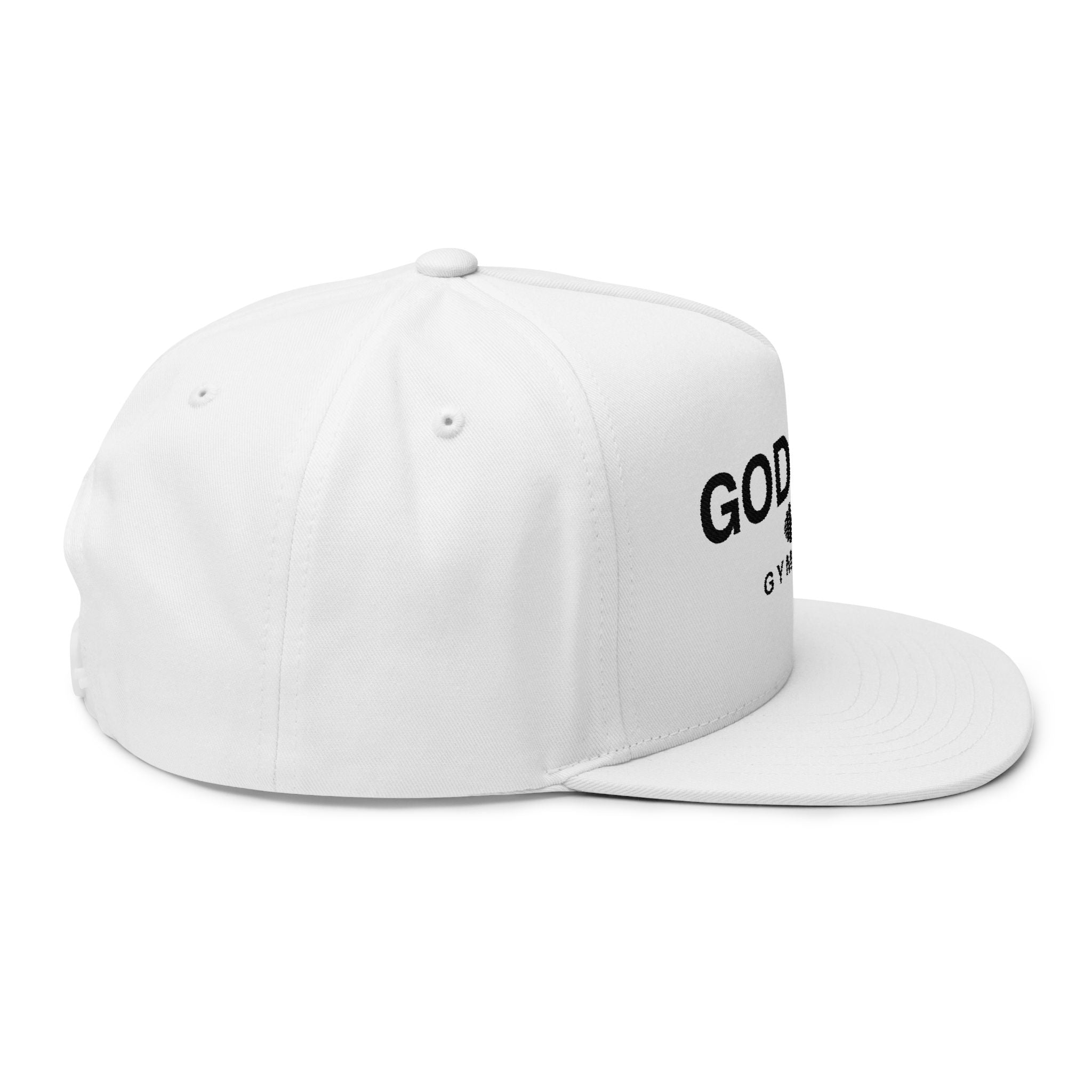 Godsent Gymwear Embroidered Flat Bill Cap