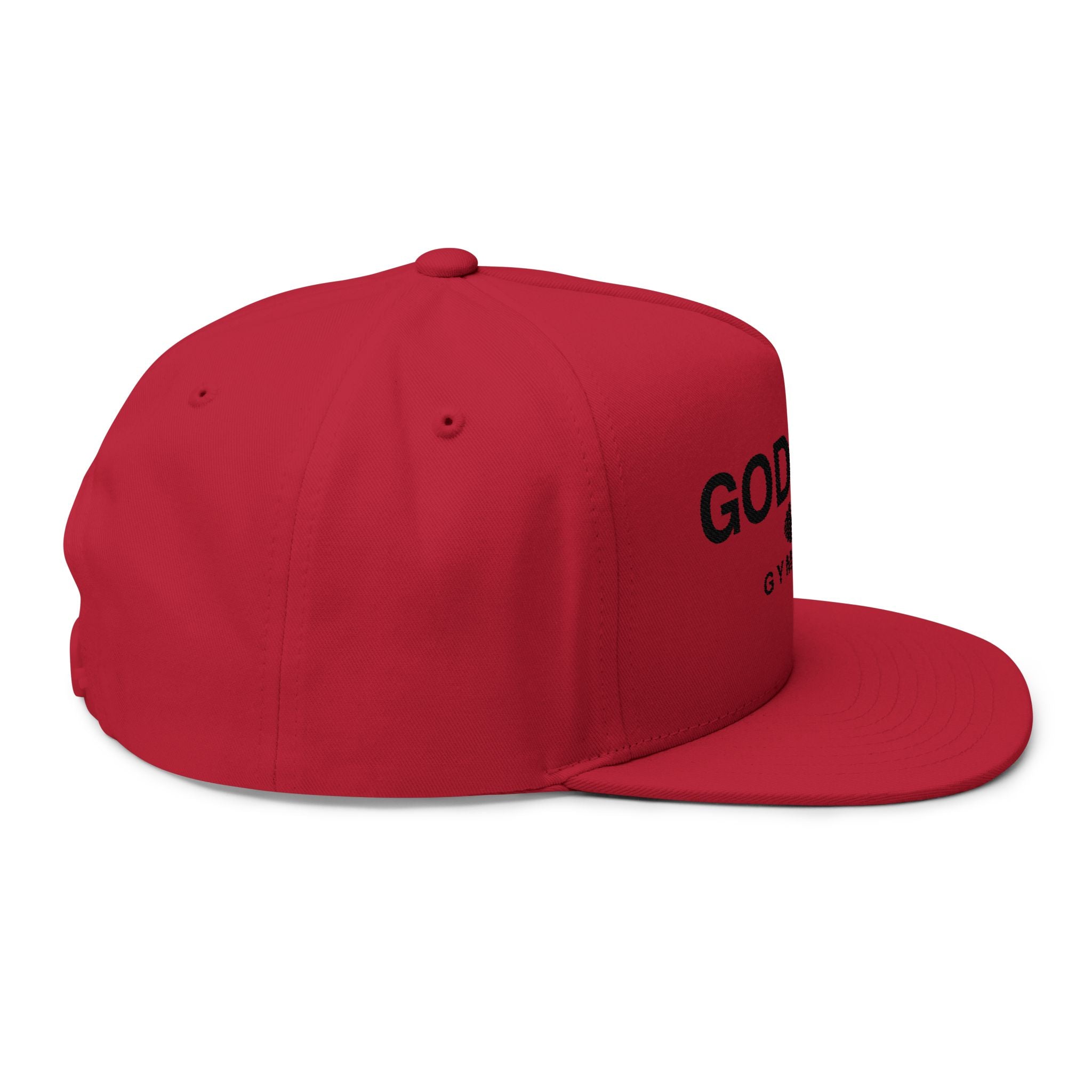Godsent Gymwear Embroidered Flat Bill Cap