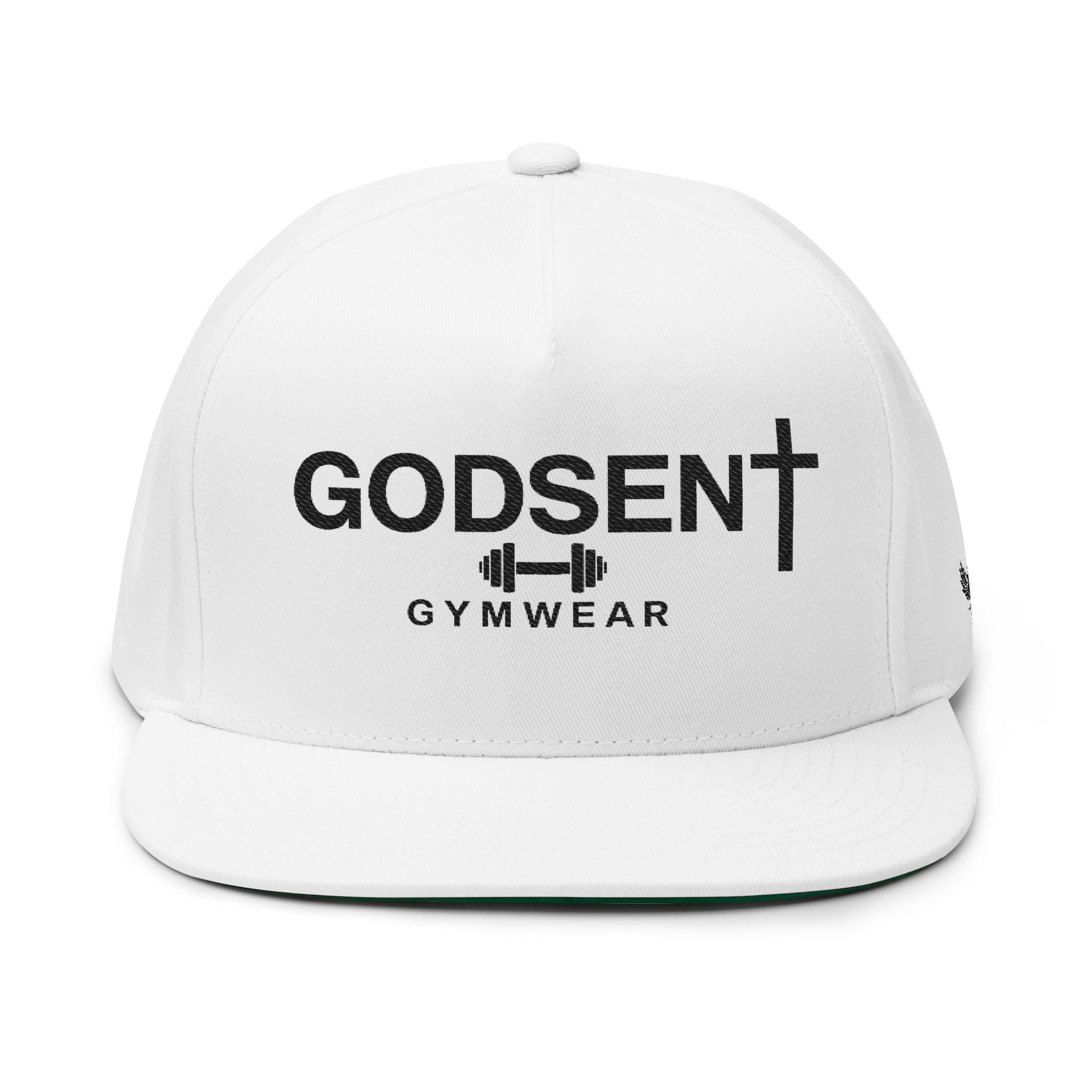 Godsent Gymwear Embroidered Flat Bill Cap