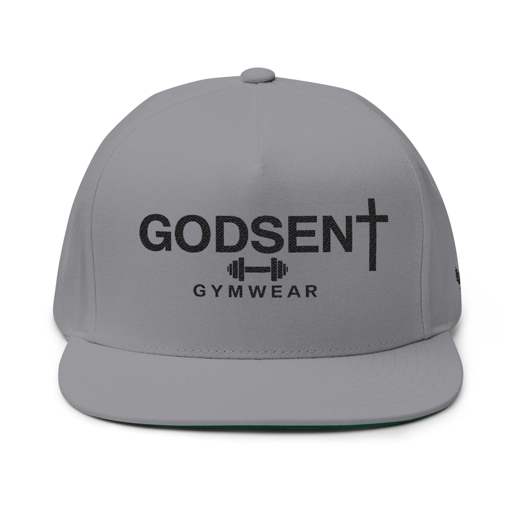 Godsent Gymwear Embroidered Flat Bill Cap