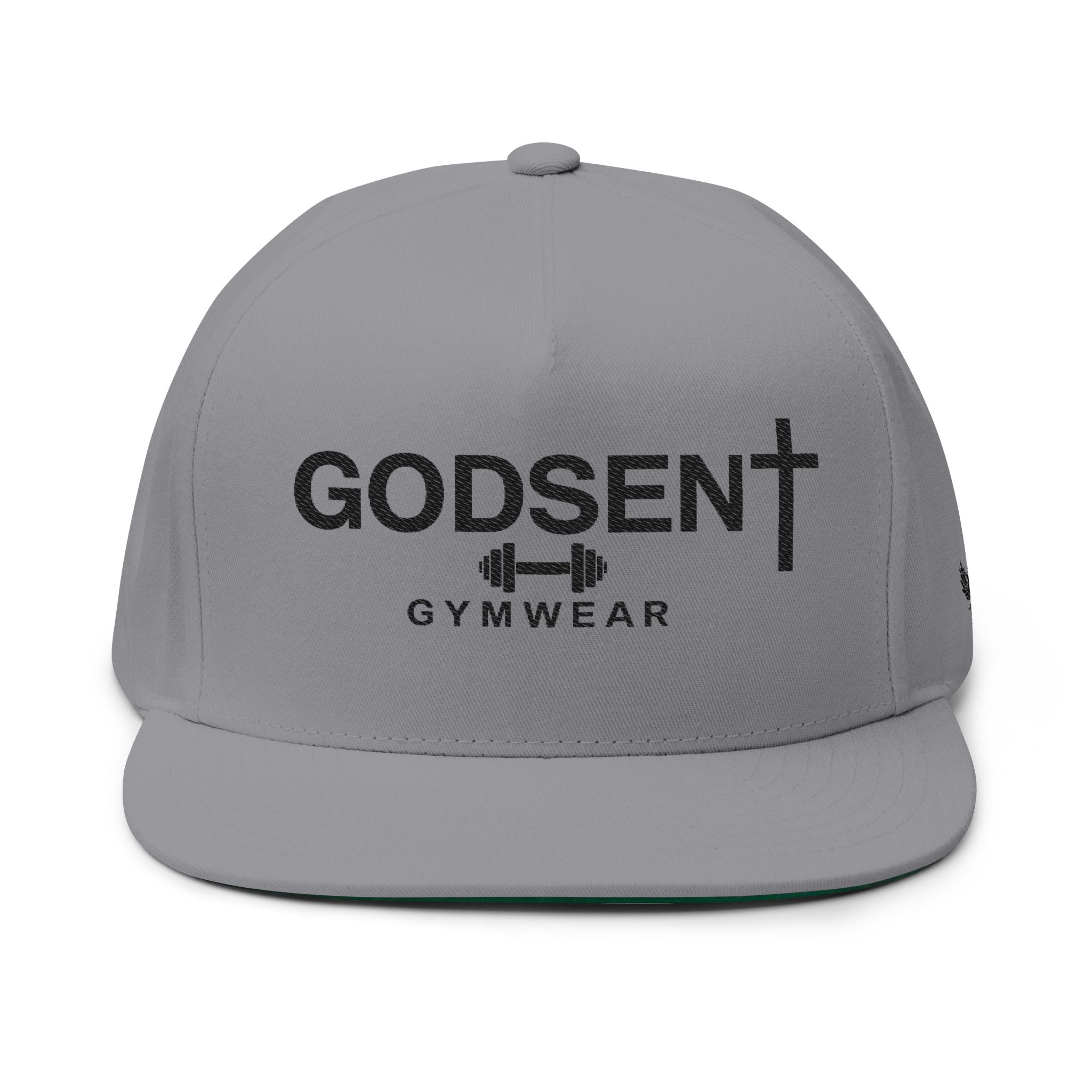 Godsent Gymwear Embroidered Flat Bill Cap