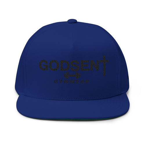 Godsent Gymwear Embroidered Flat Bill Cap
