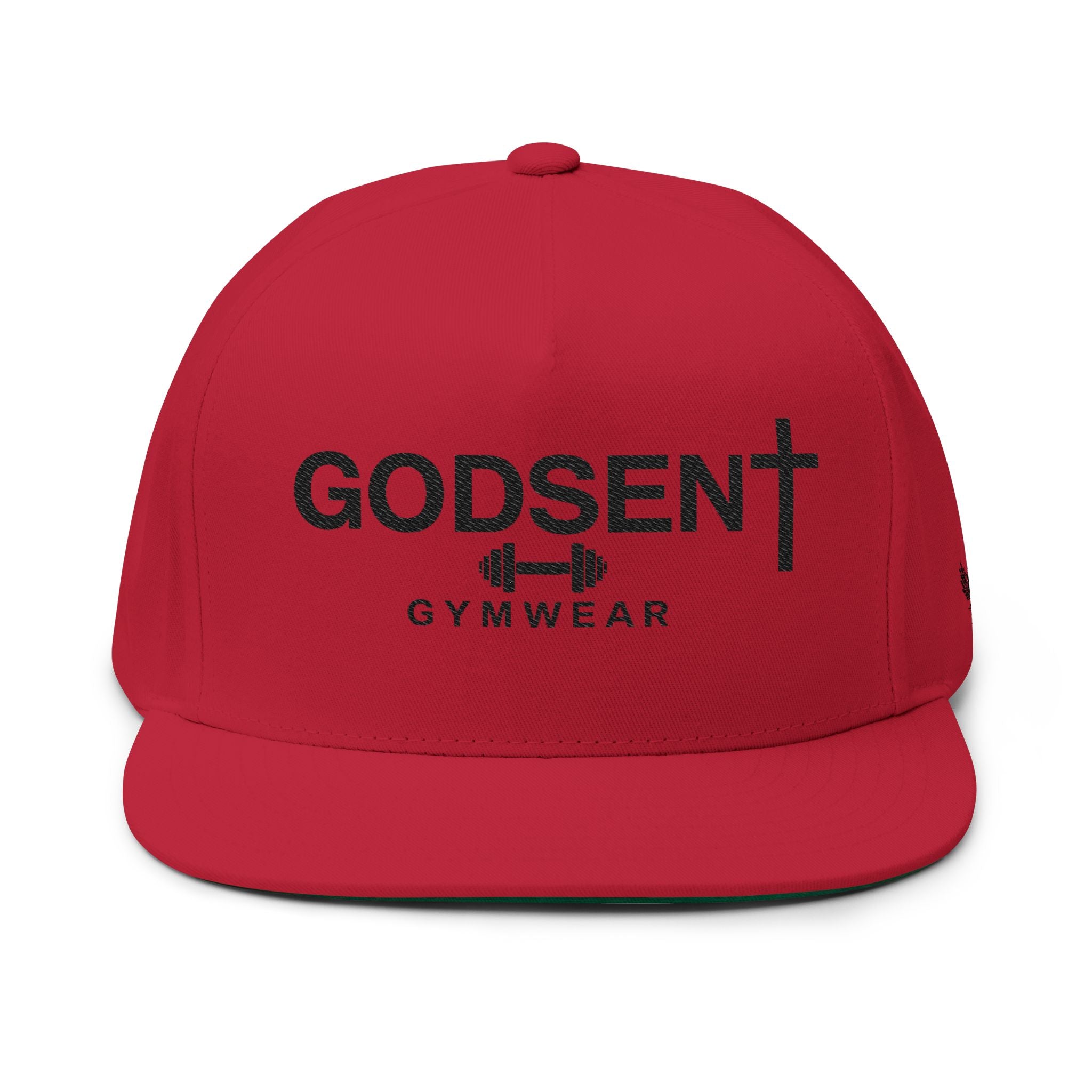 Godsent Gymwear Embroidered Flat Bill Cap