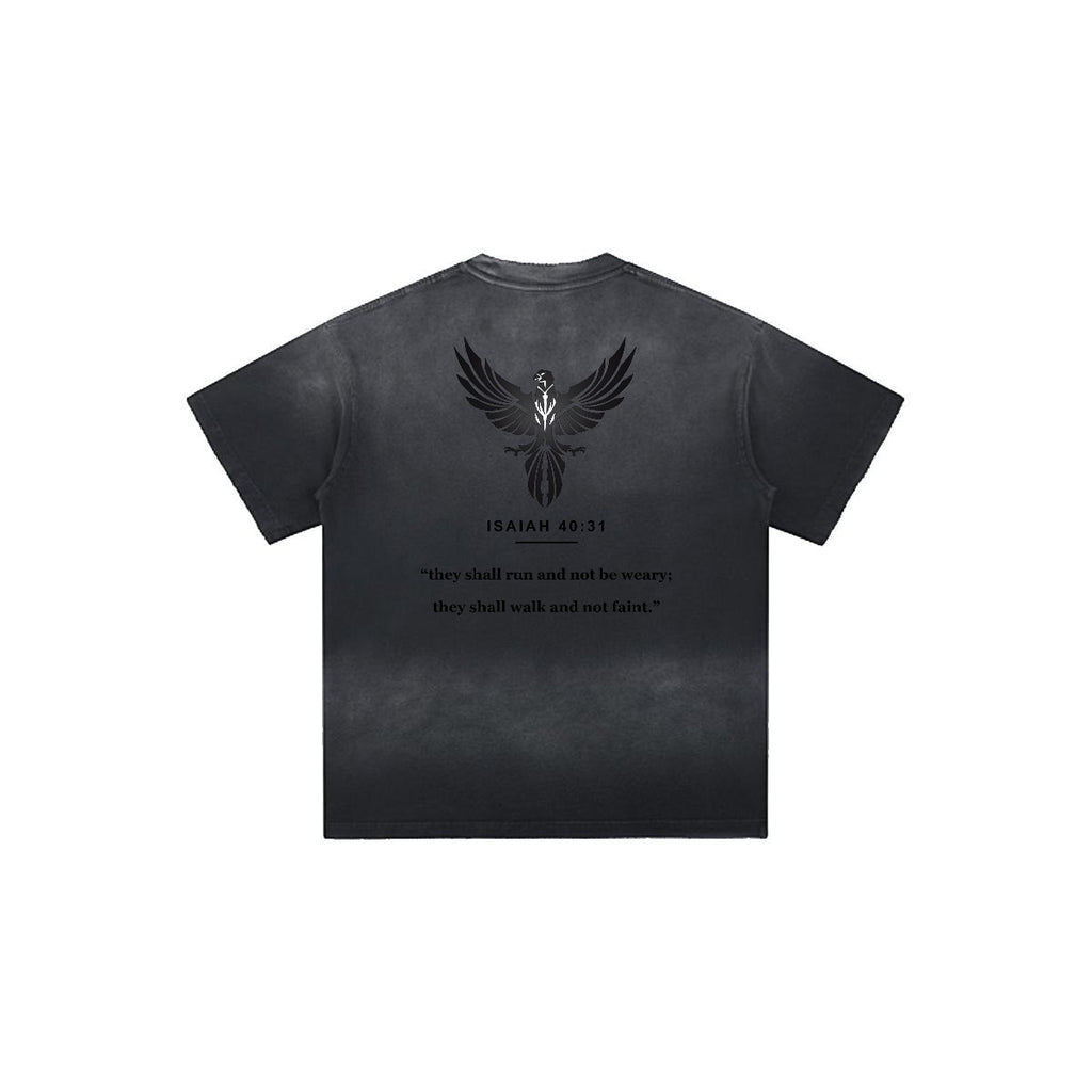 Men’s Distressed Washed Oversized T-Shirt|260GSM DTF