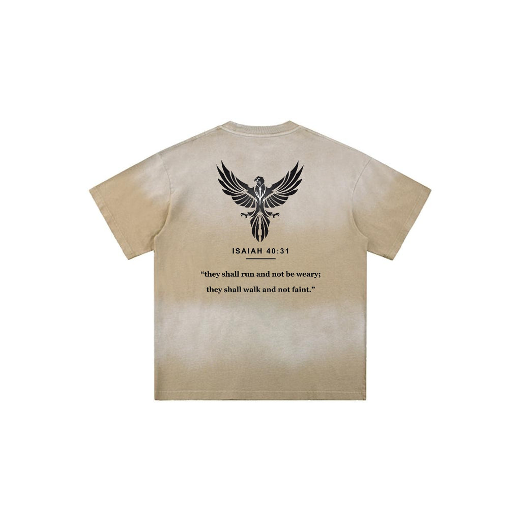Men’s Distressed Washed Oversized T-Shirt|260GSM DTF